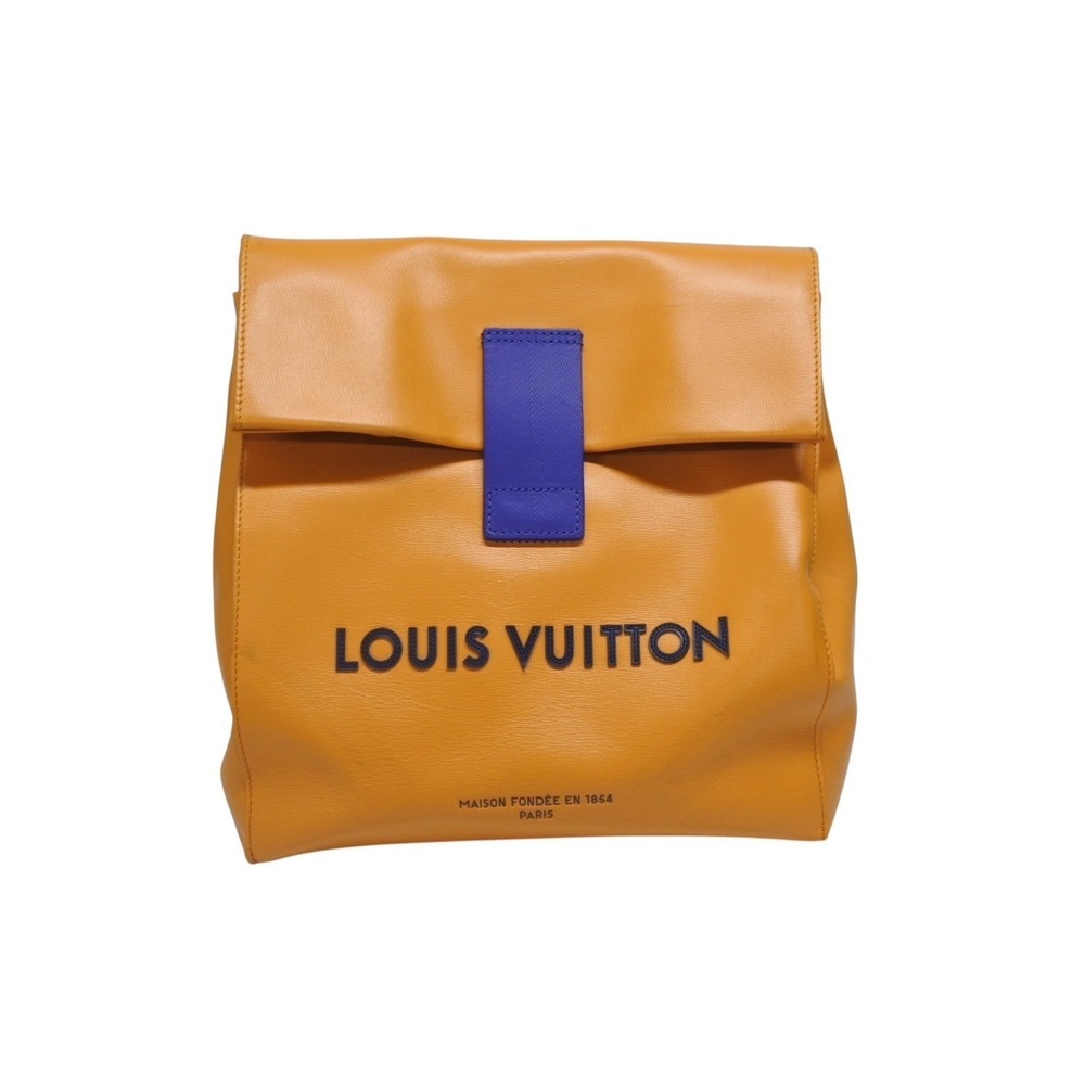 LOUIS VUITTON Spring Summer Sandwich Bag Clutch Saffron Orange